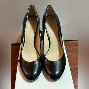 Nine West Caressa Black Leather Pumps-Size 7.5M